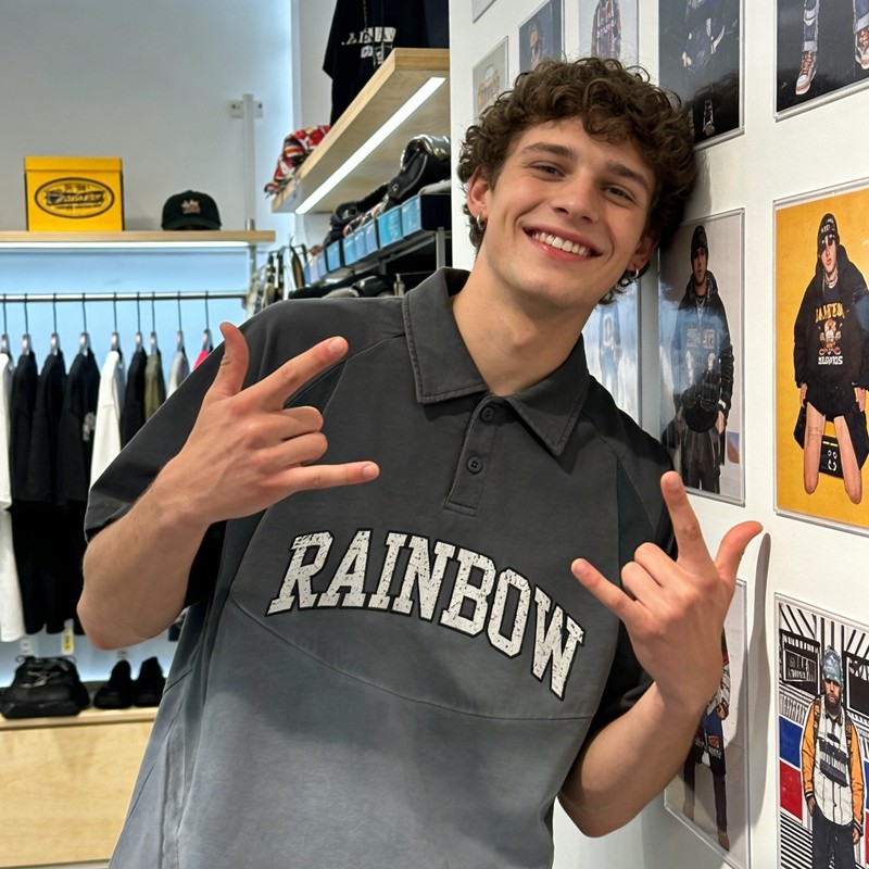 Washed Vintage Color Block Polo