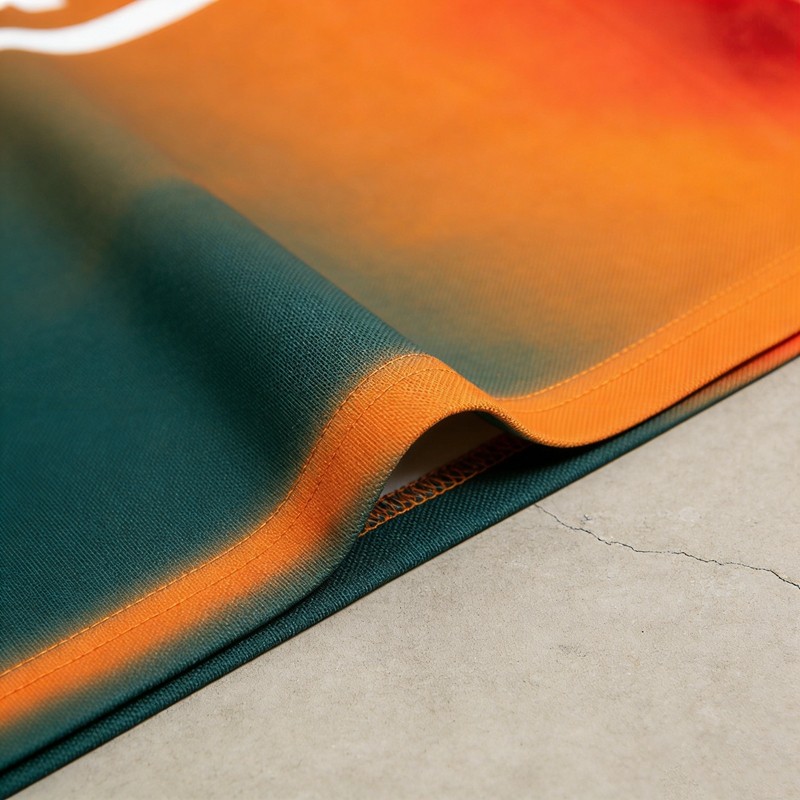 Gradient Screen Print Polo Shirt