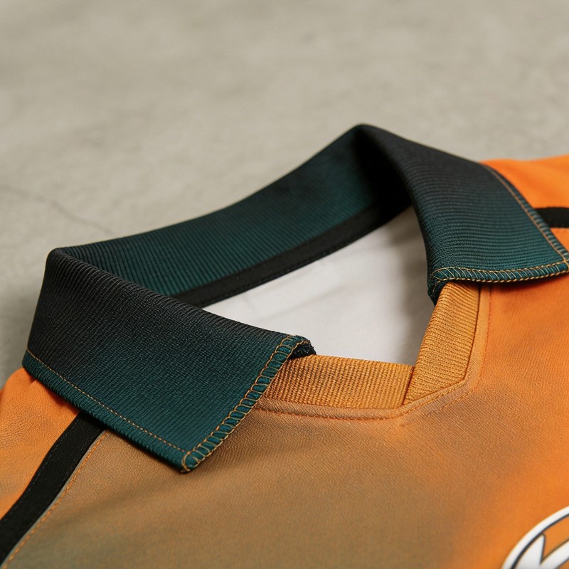 Gradient Screen Print Polo Shirt