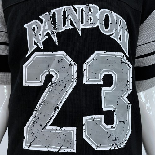 Screen Print Waffle Knit T-Shirt | Embroidery Patch | Heavy Weight Cotton | Streetwear Manufacturer