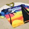 3D Silicone Print Sublimation Jersey | Tropical Sunset Print | Mesh Fabric | OEM Streetwear