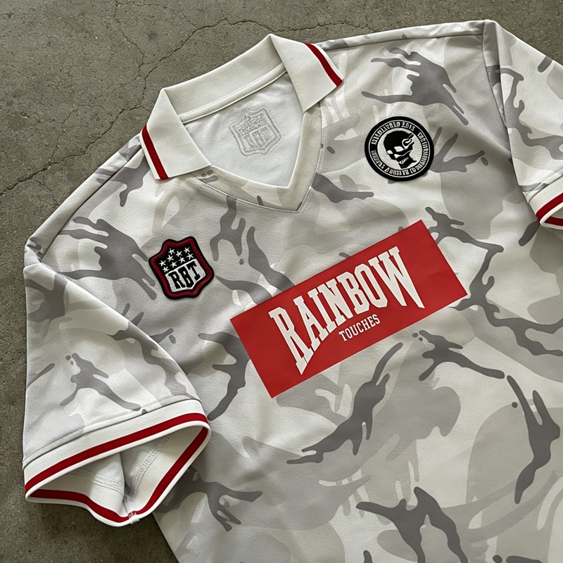 Camouflage Sublimation Embroidery Patches Polo