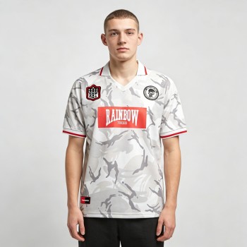 Camouflage Sublimation Embroidery Patches Polo | Raised Rubber Print | Mesh Fabric | OEM Streetwear