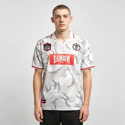 Camouflage Sublimation Embroidery Patches Polo | Raised Rubber Print | Mesh Fabric | OEM Streetwear