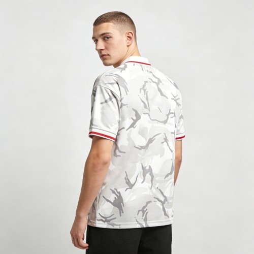 Camouflage Sublimation Embroidery Patches Polo | Raised Rubber Print | Mesh Fabric | OEM Streetwear