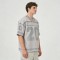 Silver Reflective Print Football Jersey | V-Neck | Oversized Fit | Custom Streetwear Manufacturer