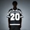 Silver Reflective Print Football Jersey | V-Neck | Oversized Fit | Custom Streetwear Manufacturer