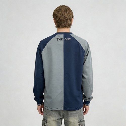 Paneled Color Block Sweatshirt | Screen Print Graphics | Raglan Sleeve | Streetwear | OEM Streetwear