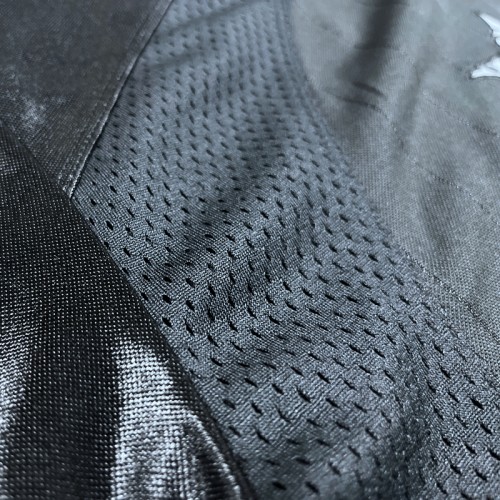 Flame Embroidery and Screen Print Mesh Jersey | Polyester Mesh | Custom Streetwear Manufacturer