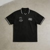 Men's Skull Embroidery and Screen Print Polo Shirt | Oversized Fit | Custom Streetwear Manufacturer