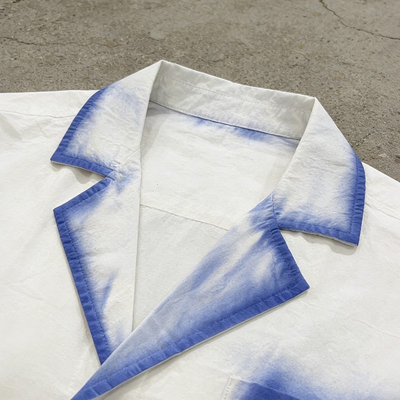 Men's Spray Dyeing DTG Embroidery Rose Shirt