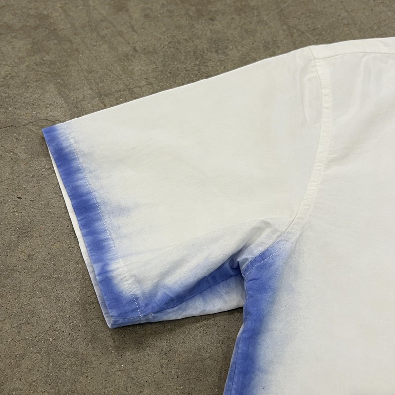 Men's Spray Dyeing DTG Embroidery Rose Shirt