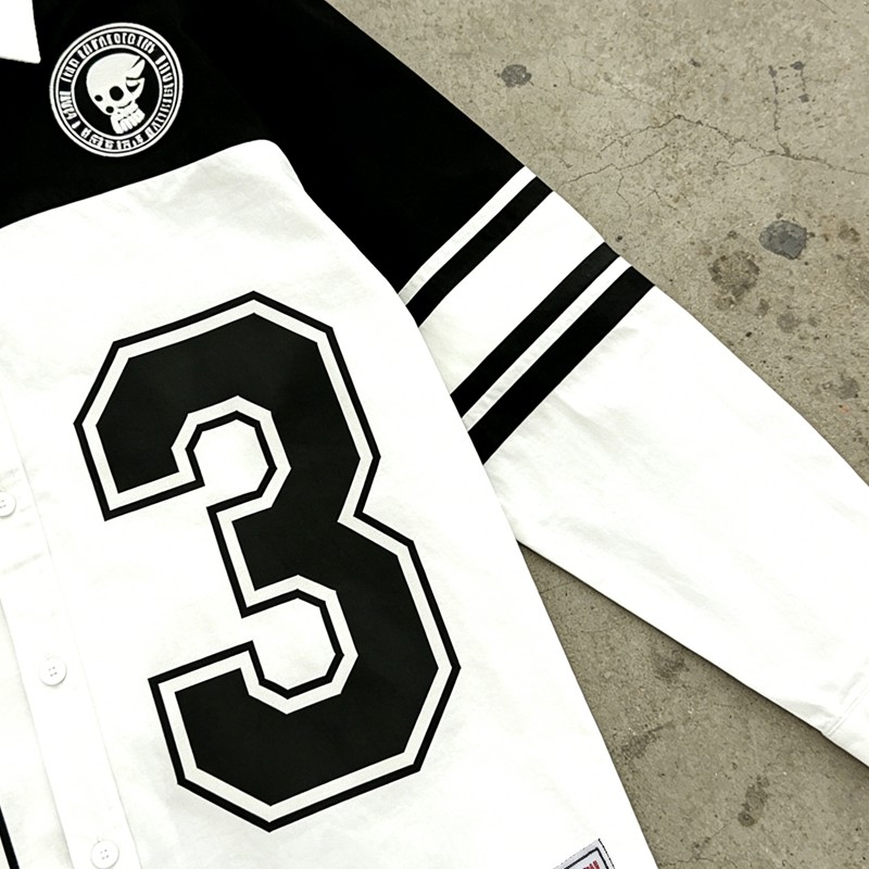 Men's Ink Printed 23 Number Baseball Shirt