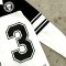 Men's Ink Printed 23 Number Baseball Shirt | Black White Contrast | Streetwear | OEM Streetwear