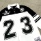 Men's Ink Printed 23 Number Baseball Shirt | Black White Contrast | Streetwear | OEM Streetwear