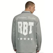 Men's Patch Embroidery Embroidery Mesh Shirt | Mesh Polyester | Streetwear | OEM Streetwear