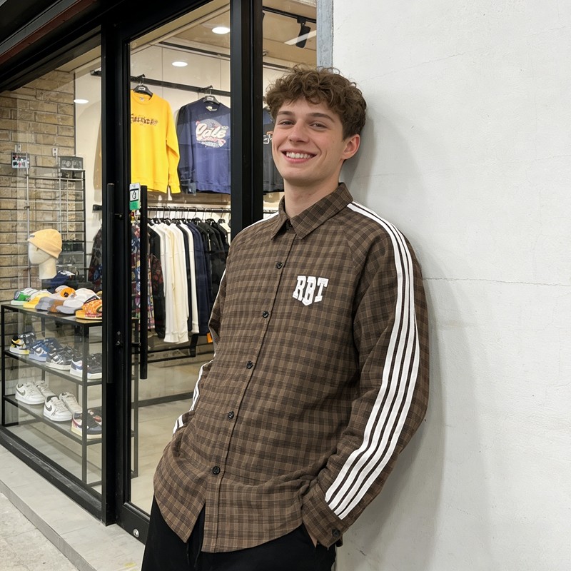 Custom Men's 3D Embroidery Plaid Shirt