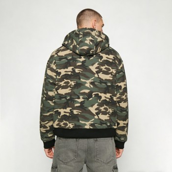 Men's Embroidered Patches Reversible Zip Hoodie | Cotton Blend | Custom Streetwear Manufacturer