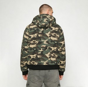 Men's Embroidered Patches Reversible Zip Hoodie | Cotton Blend | Custom Streetwear Manufacturer