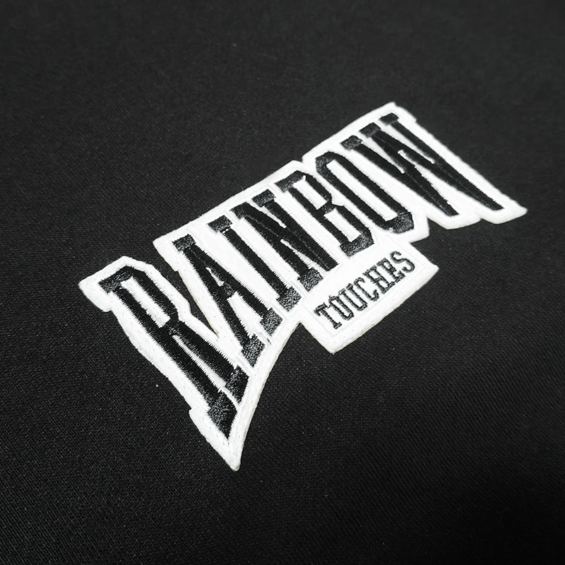 Men's Embroidered Patches Reversible Zip Hoodie