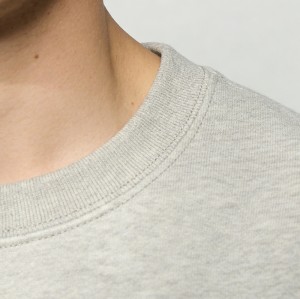 Men's Towel Embroidery Crew Neck Sweatshirt | Soft Cotton Fleece | Streetwear Manufacturer