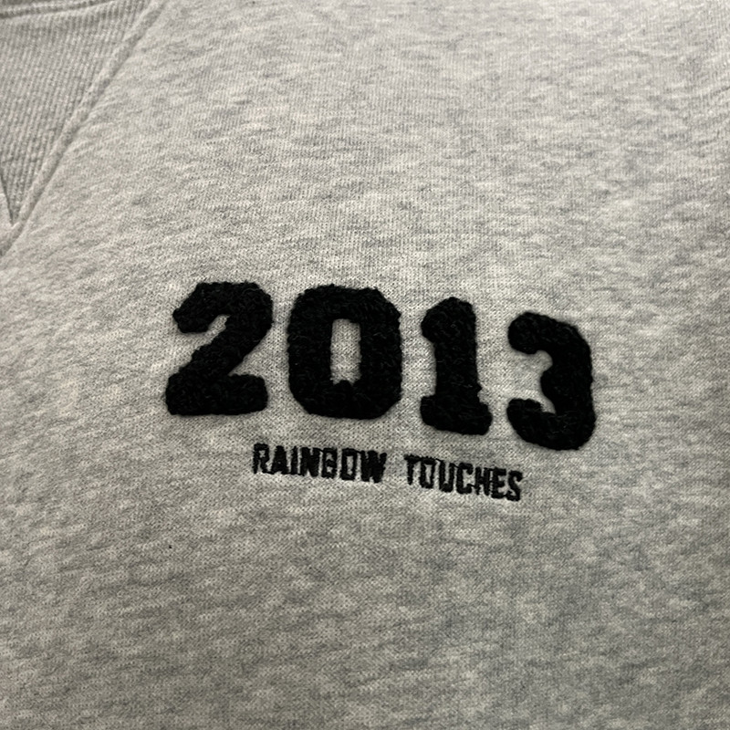 Men's Towel Embroidery Crew Neck Sweatshirt