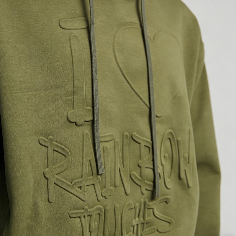 Men's Embossing Heart Hoodie