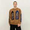 Men's Embroidered Patches Screen Print Skeleton Sweatshirt | Soft Cotton Fleece | Streetwear Manufacturer