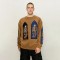 Men's Embroidered Patches Screen Print Skeleton Sweatshirt | Soft Cotton Fleece | Streetwear Manufacturer