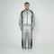 Metallic Silver Techwear Tracksuit  | Waterproof PU Coating | Geometric Panel Stitching | OEM Streetwear