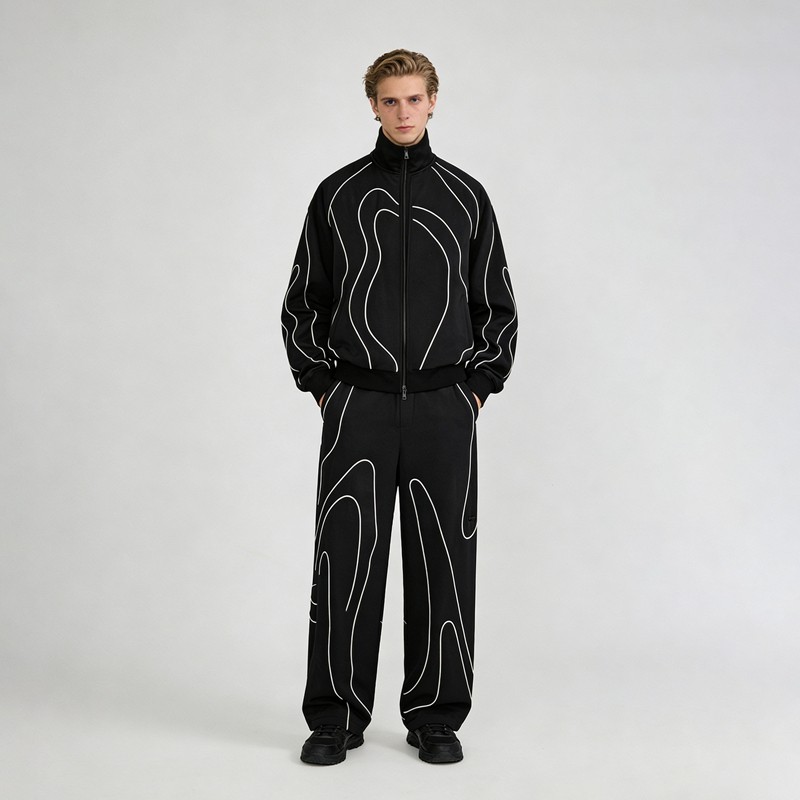 Reflective Piping Jacket