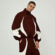 Custom Color Block Panel TrackSuits | Windproof Polyester Blend | Streetwear and Casual Wear | OEM Streetwear