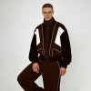 Contrast Piping Color Block Tracksuits | Breathable Polyester Blend | Streetwear and Casual Wear | OEM Streetwear