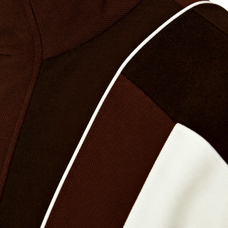 Contrast Piping Color Block Tracksuits