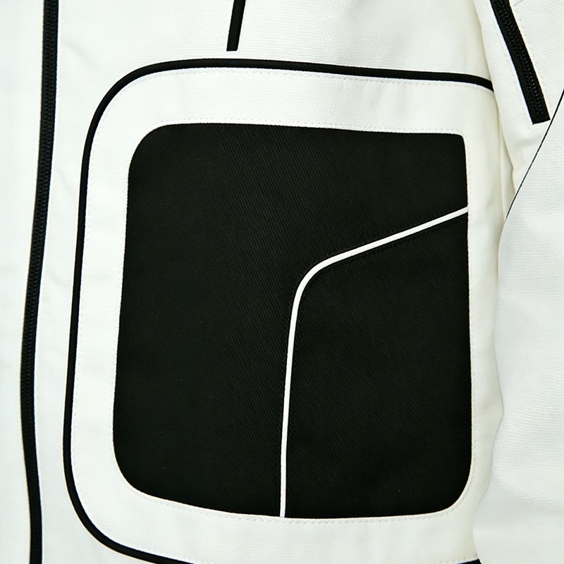 Contrast Piping Color Block Hooded Tracksuits