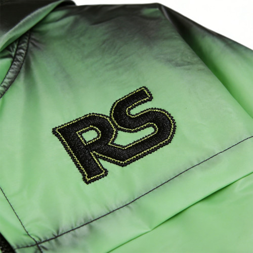 Gradient Spray Dye Embroidered Hooded Windbreaker | Waterproof Lightweight Nylon Streetwear | OEM Streetwear