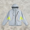 Men's Nylon Patchwork and Screen Print Hooded Jacket | Waterproof Outdoor Streetwear | OEM Streetwear