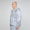 Men's Nylon Patchwork Hooded Jacket | Multi-Pocket Streetwear Outdoor | OEM Streetwear