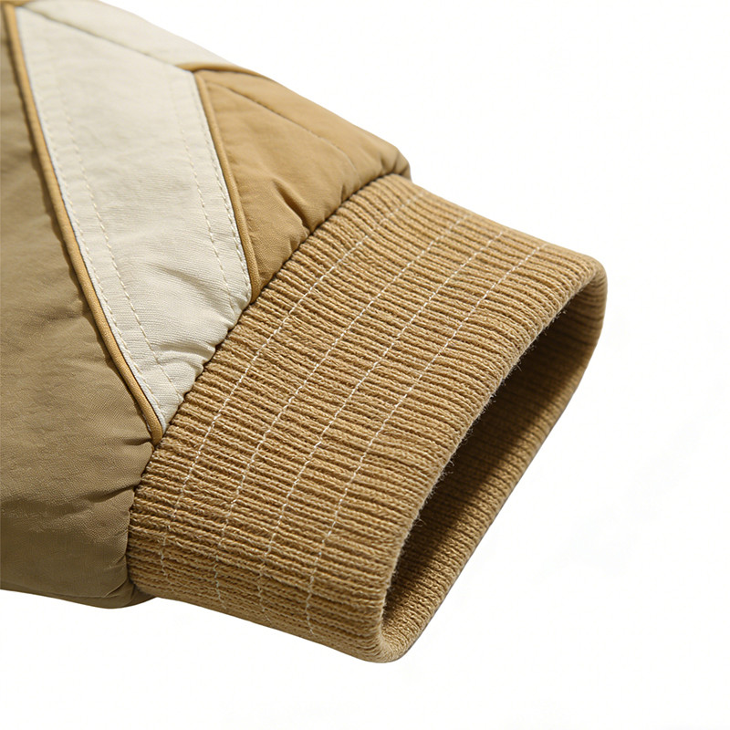 Men's Nylon Patchwork Collar Jacket