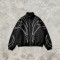 Men's Nylon Embroidered Stand Collar Jacket | Waterproof Streetwear | Custom Streetwear Manufacturer