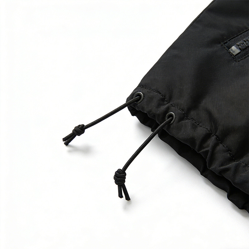 Men's Nylon Embroidered Stand Collar Jacket