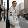 Men's Nylon Screen Print and Applique Embroidered Racing Jacket | Lightweight Streetwear | OEM Streetwear