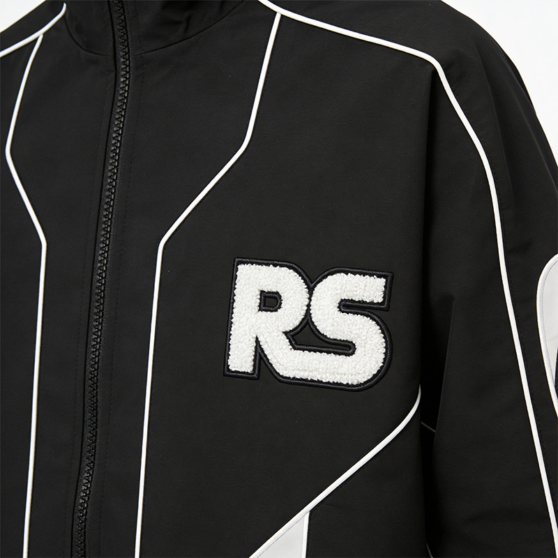 Men's Towel Embroidery Applique Screen Print Hooded Jacket