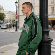 Men's Nylon Applique Patchwork Hooded Jacket | Waterproof and Windproof | Streetwear | OEM Streetwear