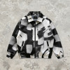 Custom Men's Satin Digital Print Collar Jacket | Lightweight Streetwear | Custom Streetwear Manufacturer