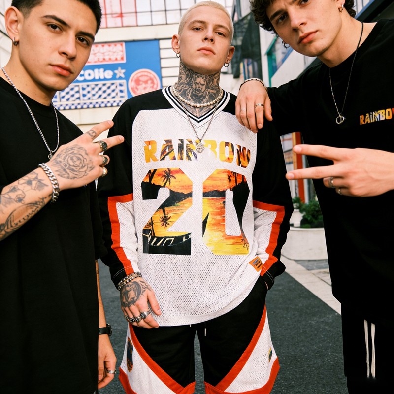 Custom Men's Paneling and DTF Print Mesh Set