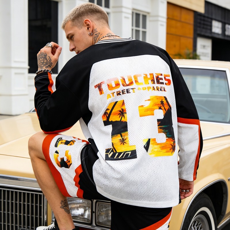 Custom Men's Paneling and DTF Print Mesh Set