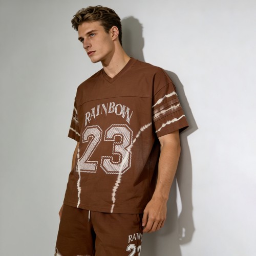 Custom Men's Tie-Dye and Screen Print Embroidered Tracksuits | Breathable Streetwear | Custom Streetwear Manufacturer