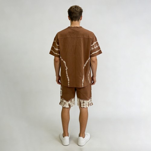 Custom Men's Tie-Dye and Screen Print Embroidered Tracksuits | Breathable Streetwear | Custom Streetwear Manufacturer