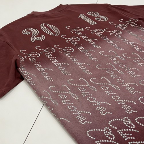 Oversized Sun Faded T-shirt and Sweatpants Set | Silk Screen Print | Hot Fix Rhinestones | Custom Streetwear Manufacturer